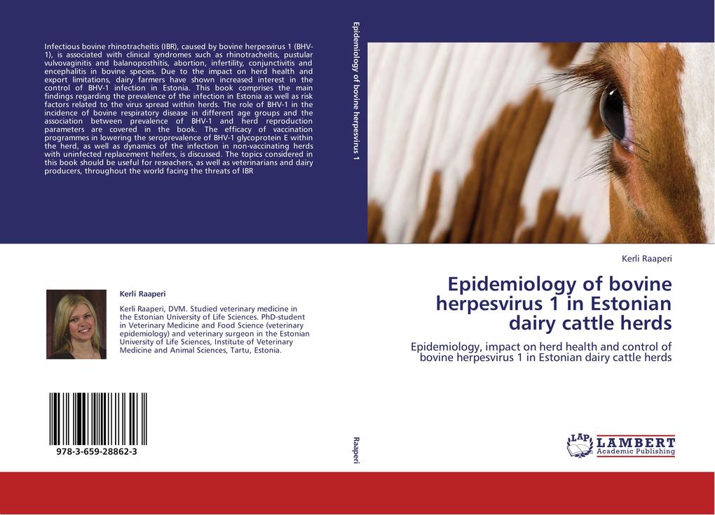 Epidemiology of bovine herpesvirus 1 in Estonian dairy cattle herds