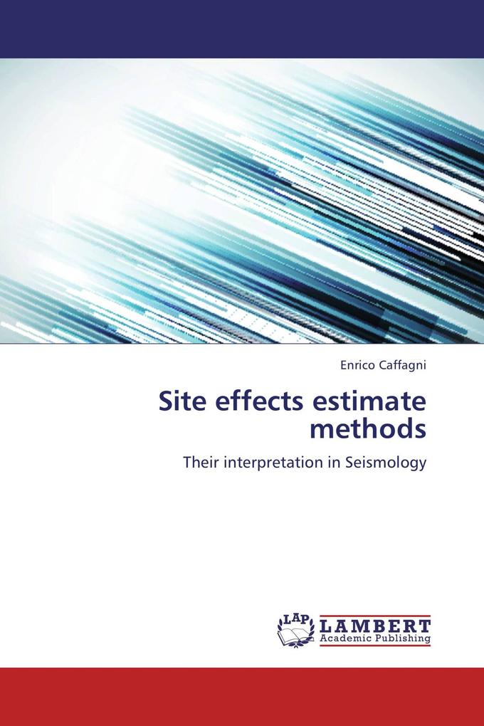 Site effects estimate methods