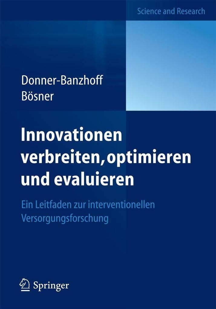 Innovationen verbreiten optimieren und evaluieren