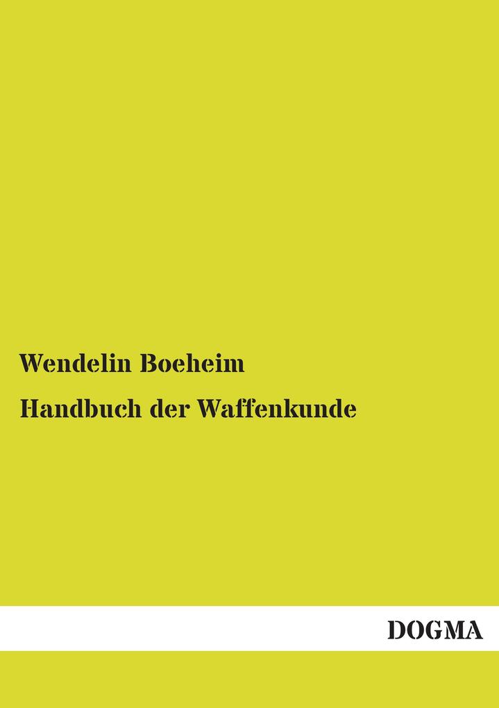 Handbuch der Waffenkunde