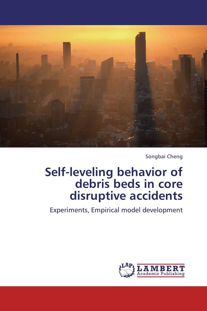 Self-leveling behavior of debris beds in core disruptive accidents