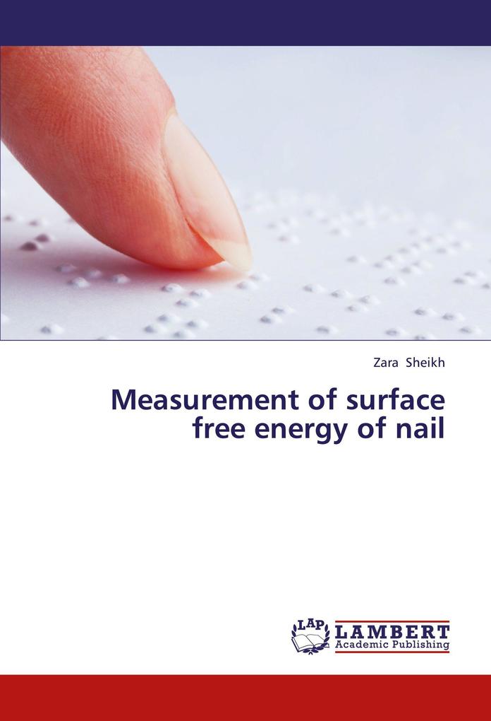 Measurement of surface free energy of nail