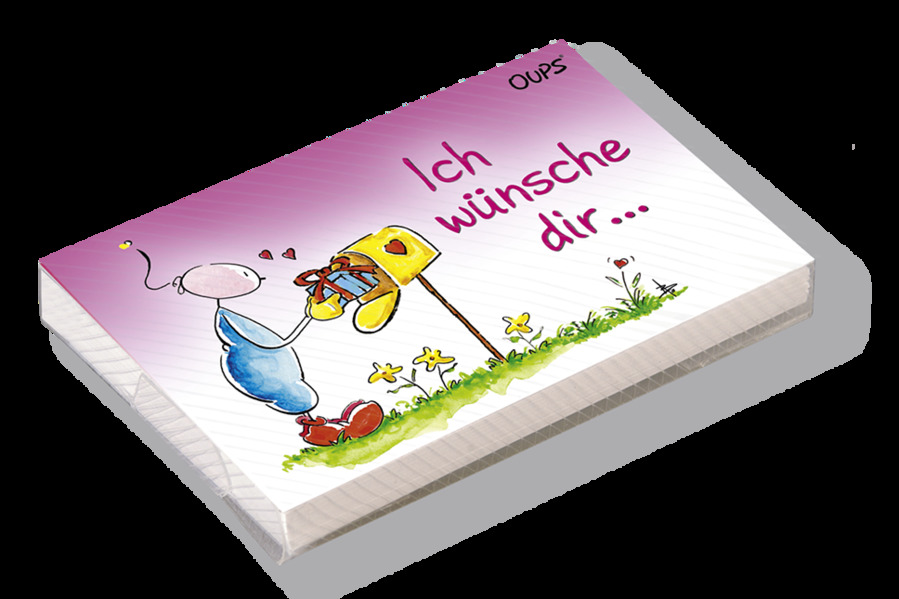 Oups Kärtchenbox - Ich wünsche Dir ...