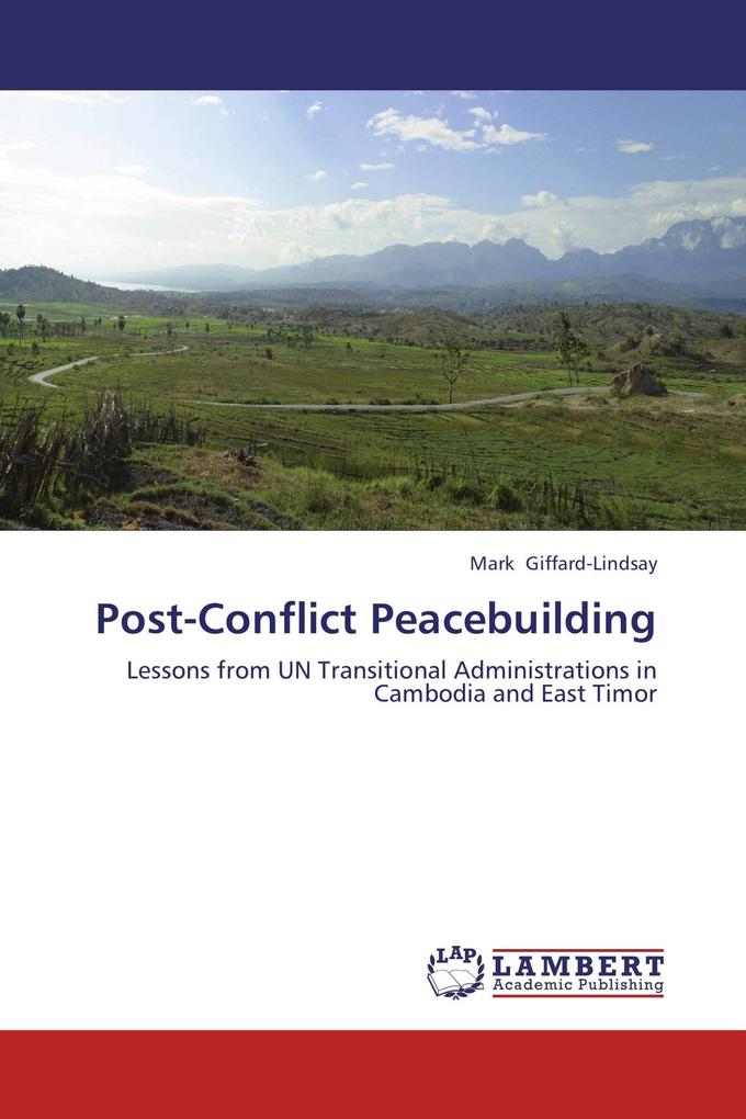 Post-Conflict Peacebuilding