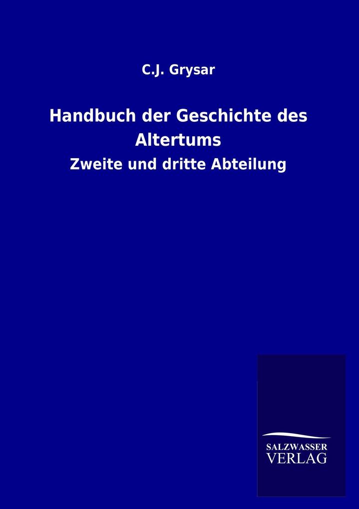Handbuch der Geschichte des Altertums