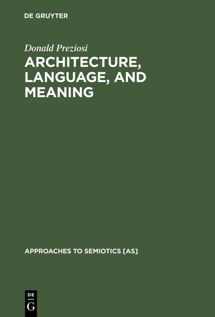 Architecture Language and Meaning