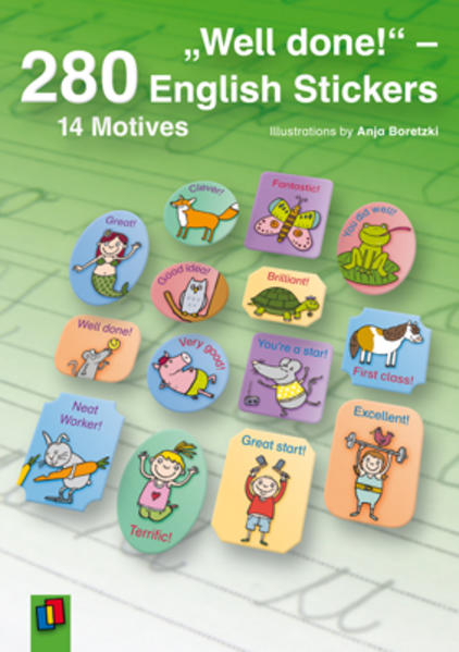 'Well done!'. 280 English Stickers