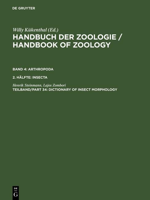 Dictionary of Insect Morphology - Henrik Steinmann/ Lajos Zombori