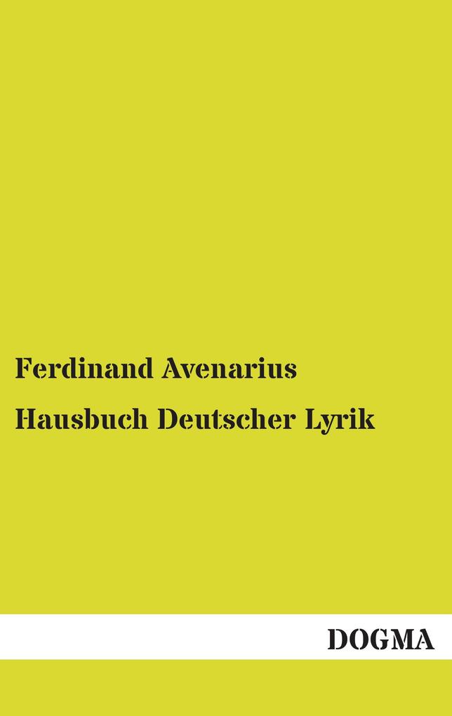Hausbuch Deutscher Lyrik