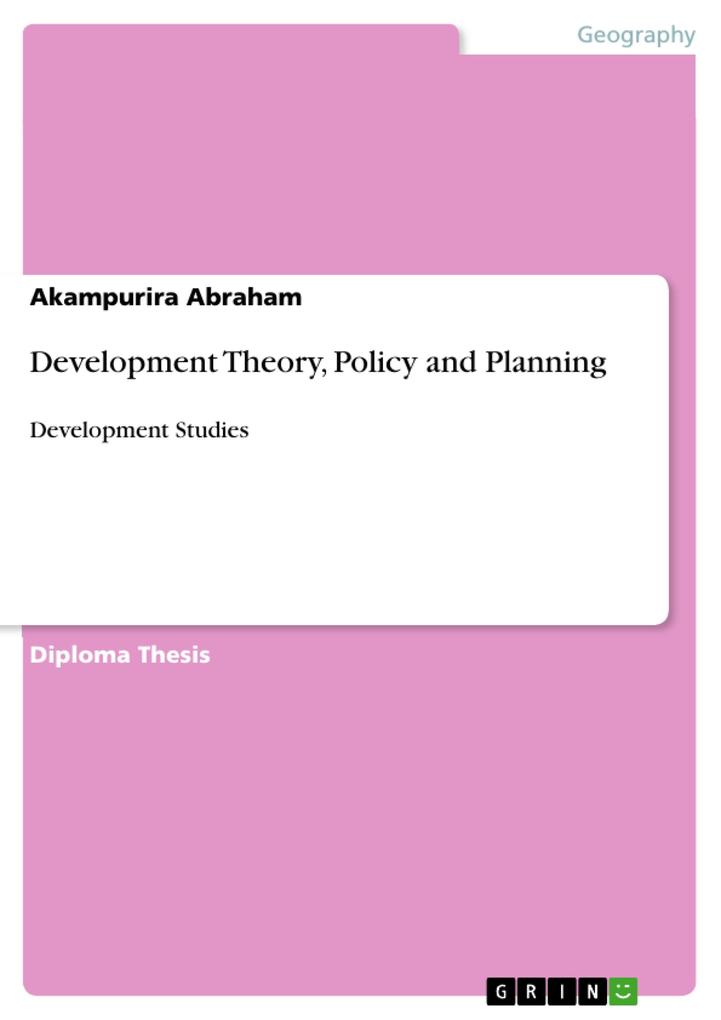 Development Theory Policy and Planning