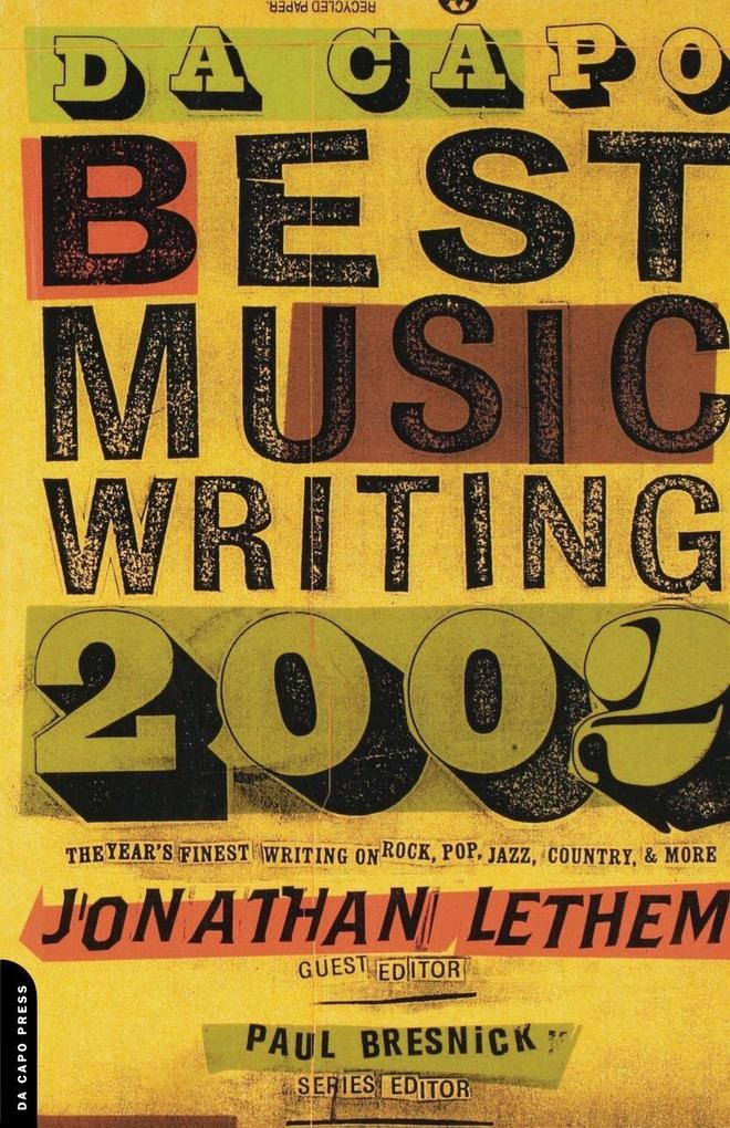 Da Capo Best Music Writing