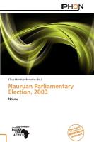 Nauruan Parliamentary Election 2003