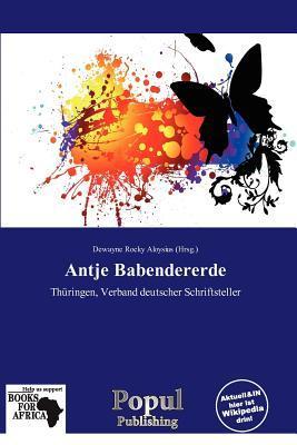 Antje Babendererde