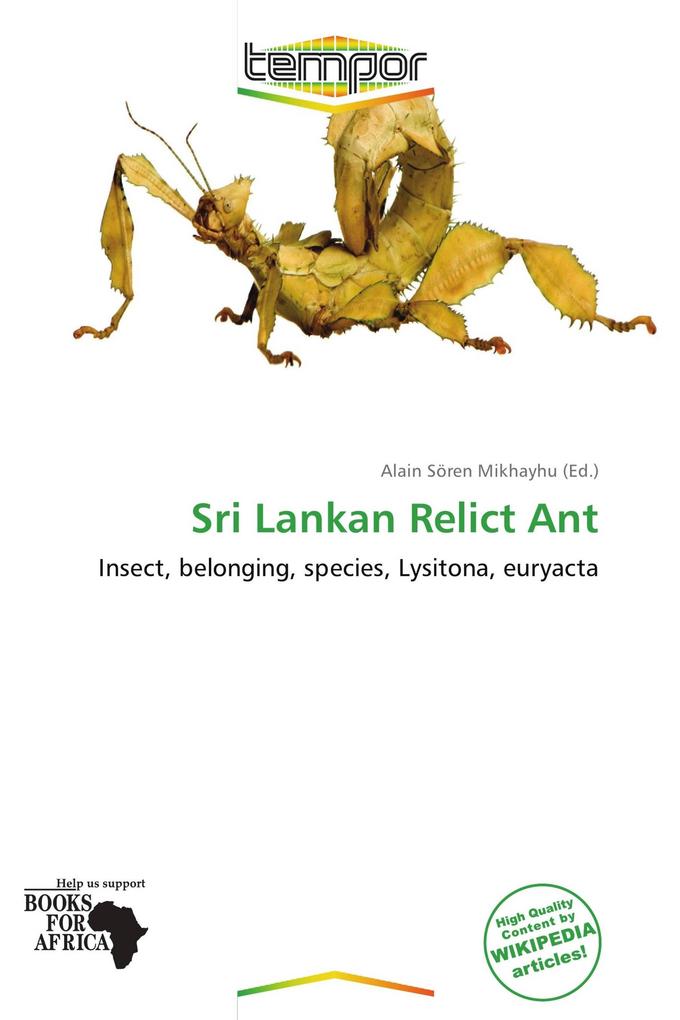 Sri Lankan Relict Ant