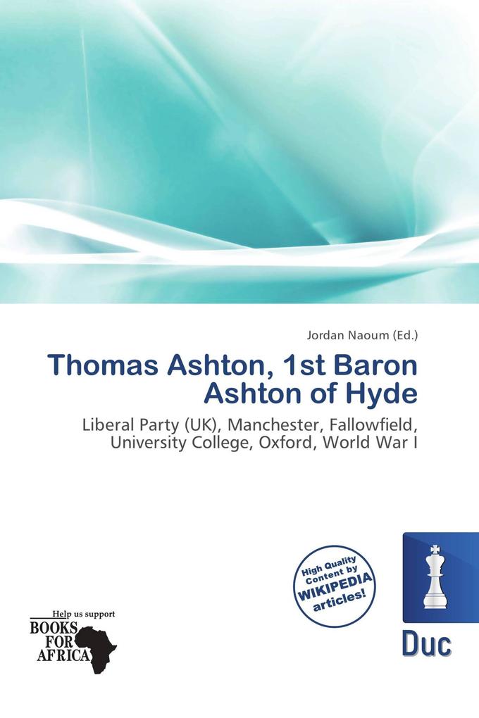 Thomas Ashton 1st Baron Ashton of Hyde
