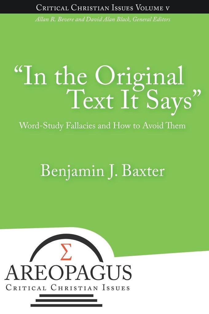 'In the Original Text It Says'