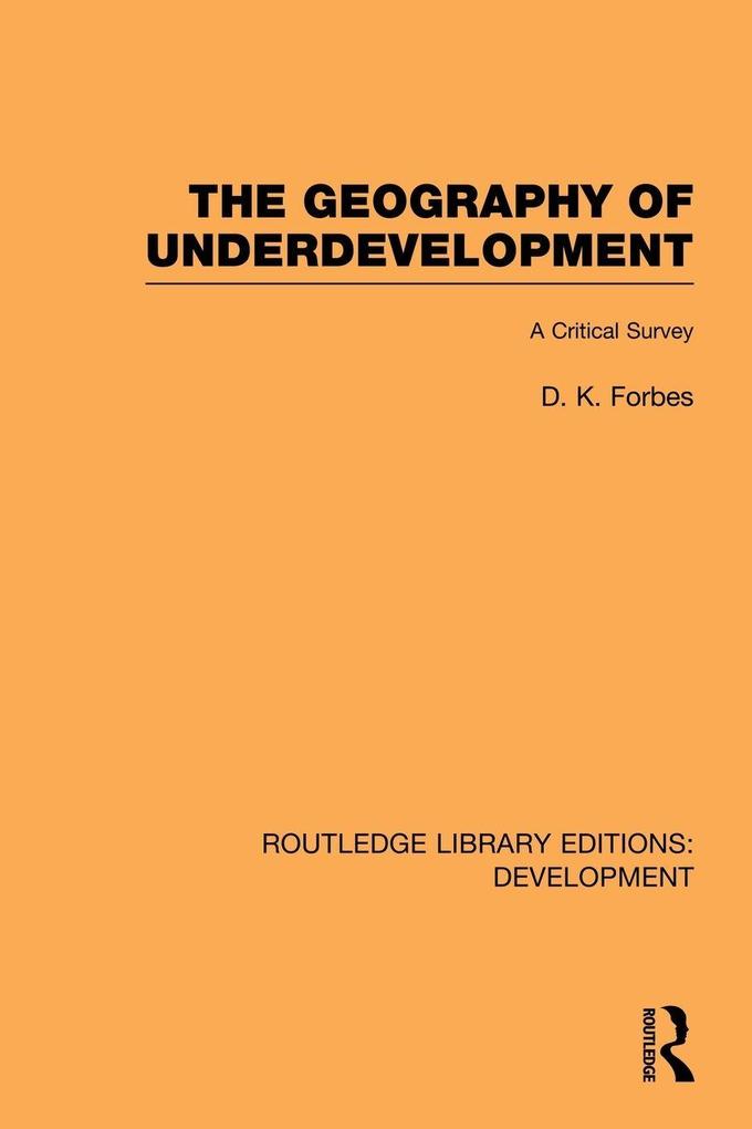 The Geography of Underdevelopment