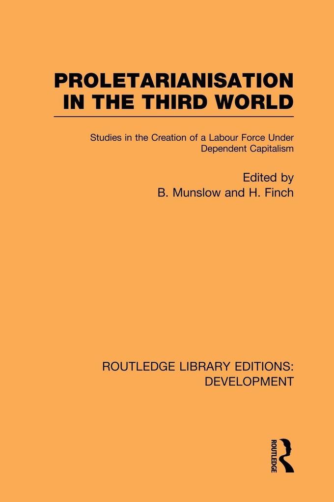 Proletarianisation in the Third World