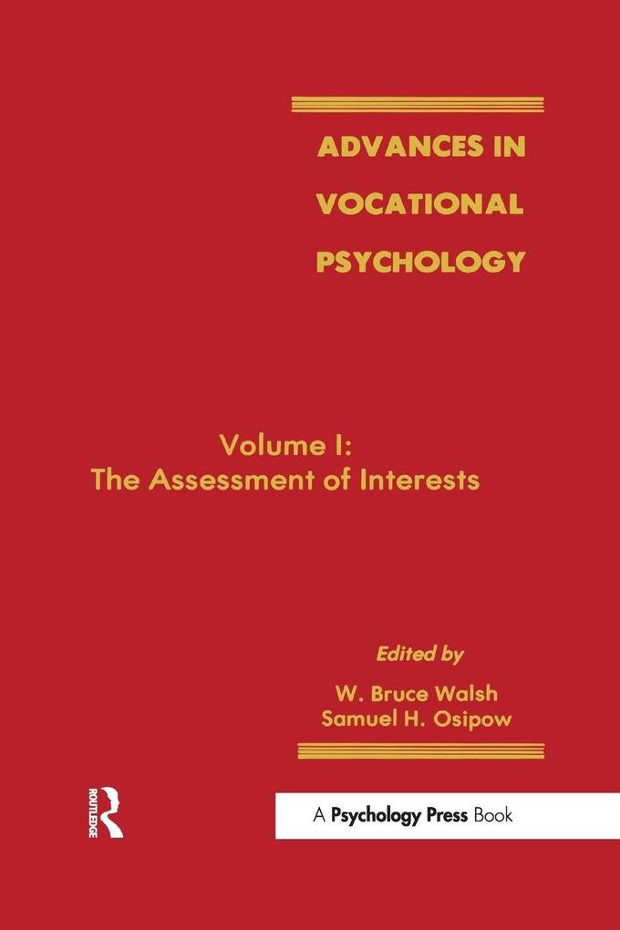 Advances in Vocational Psychology