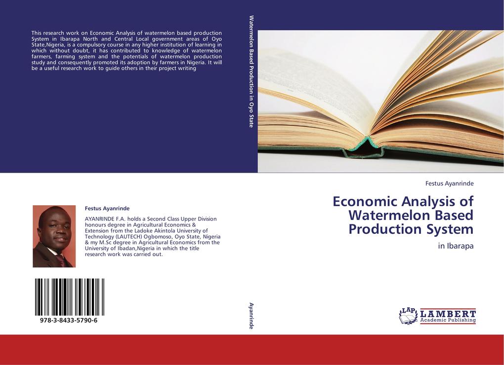Economic Analysis of Watermelon Based Production System