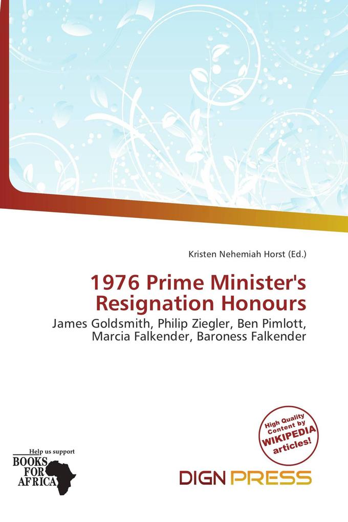 1976 Prime Minister's Resignation Honours