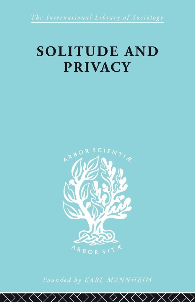 Solitude and Privacy