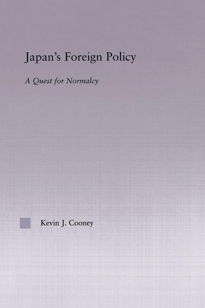 Japan's Foreign Policy Maturation