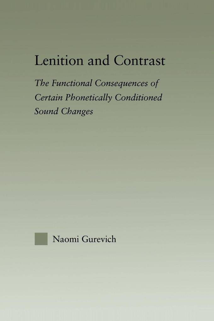 Lenition and Contrast