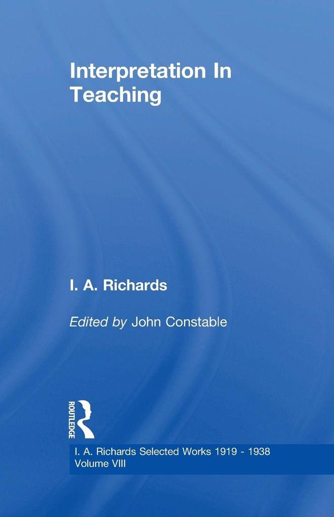 Interpretation In Teaching V 8