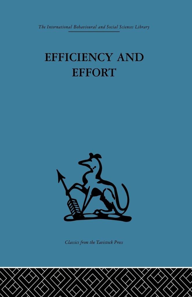 Efficiency and Effort