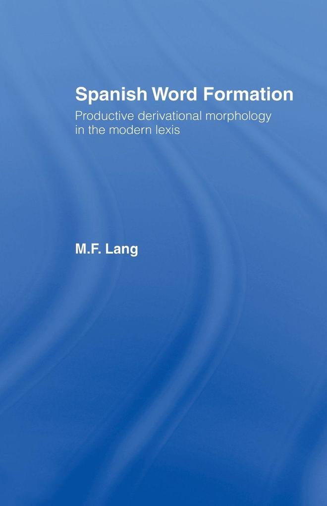 Spanish Word Formation