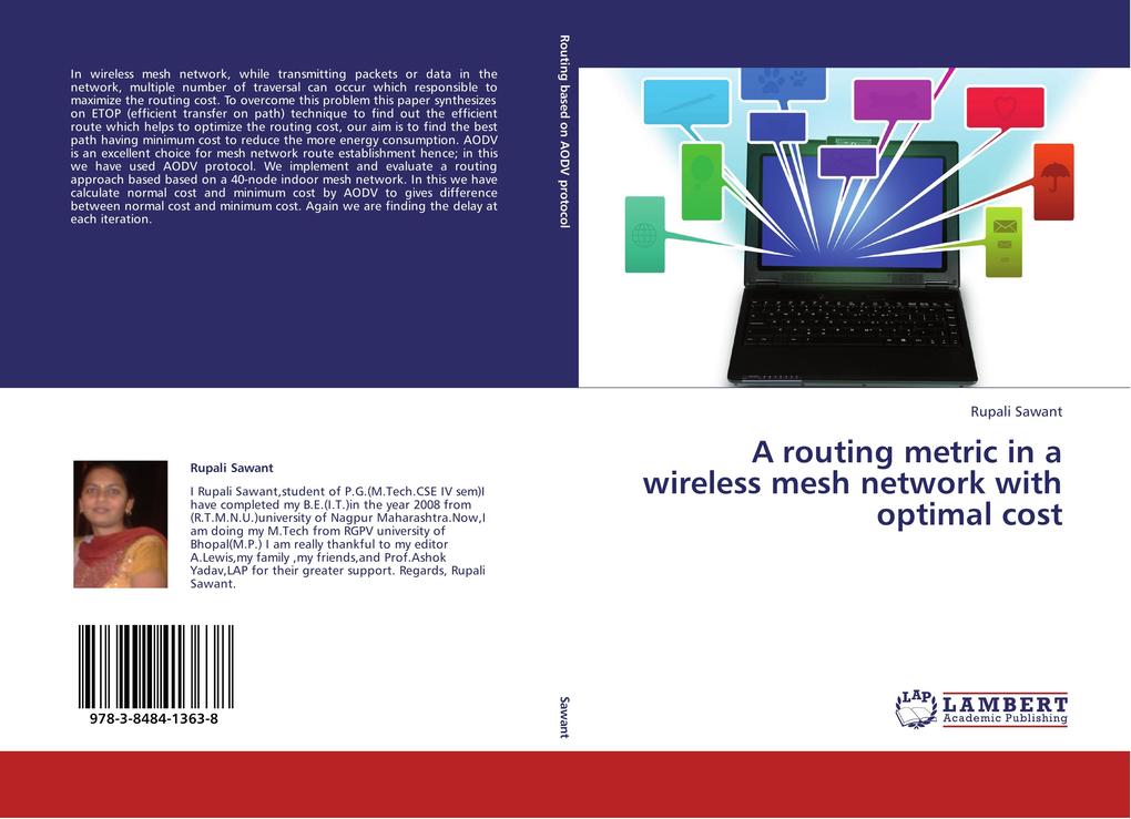 A routing metric in a wireless mesh network with optimal cost