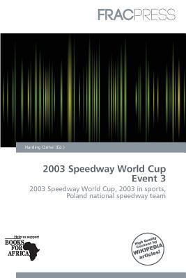 2003 Speedway World Cup Event 3