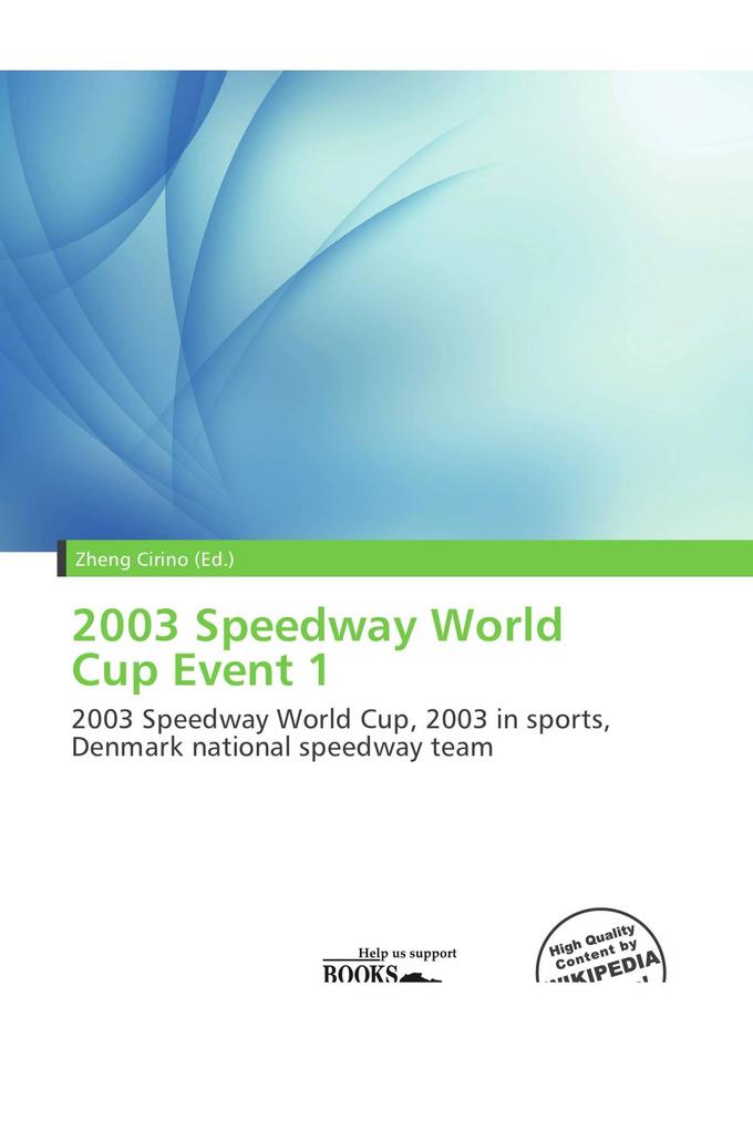 2003 Speedway World Cup Event 1