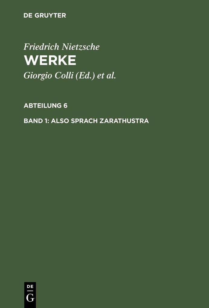 Also sprach Zarathustra
