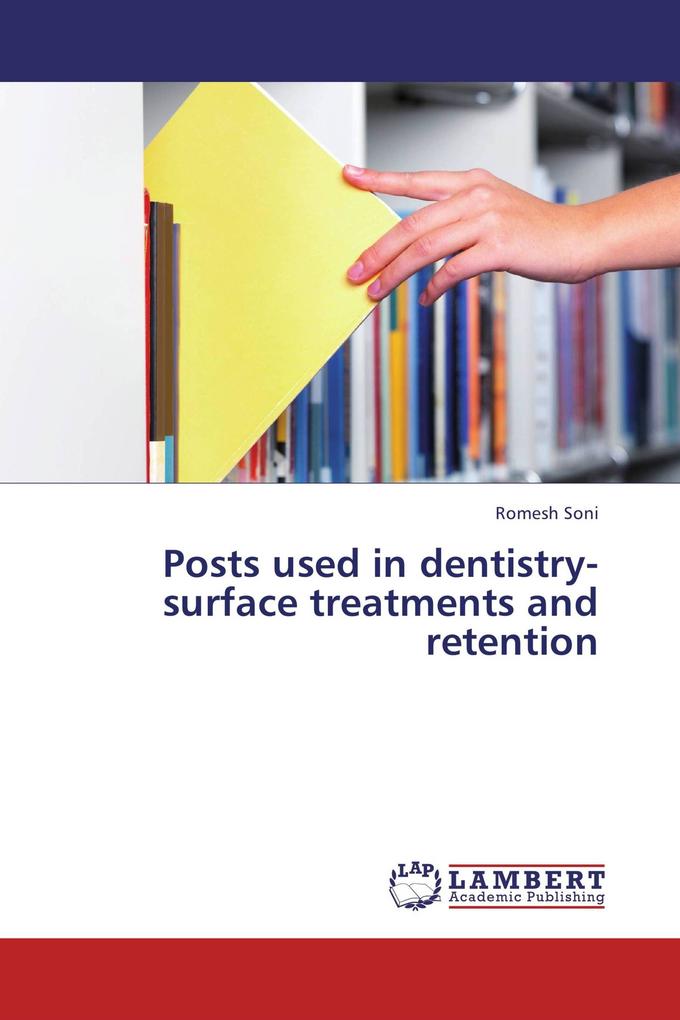 Posts used in dentistry-surface treatments and retention