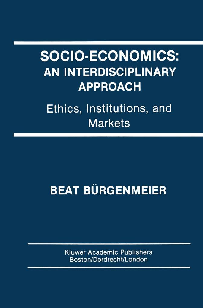 Socio-Economics: An Interdisciplinary Approach