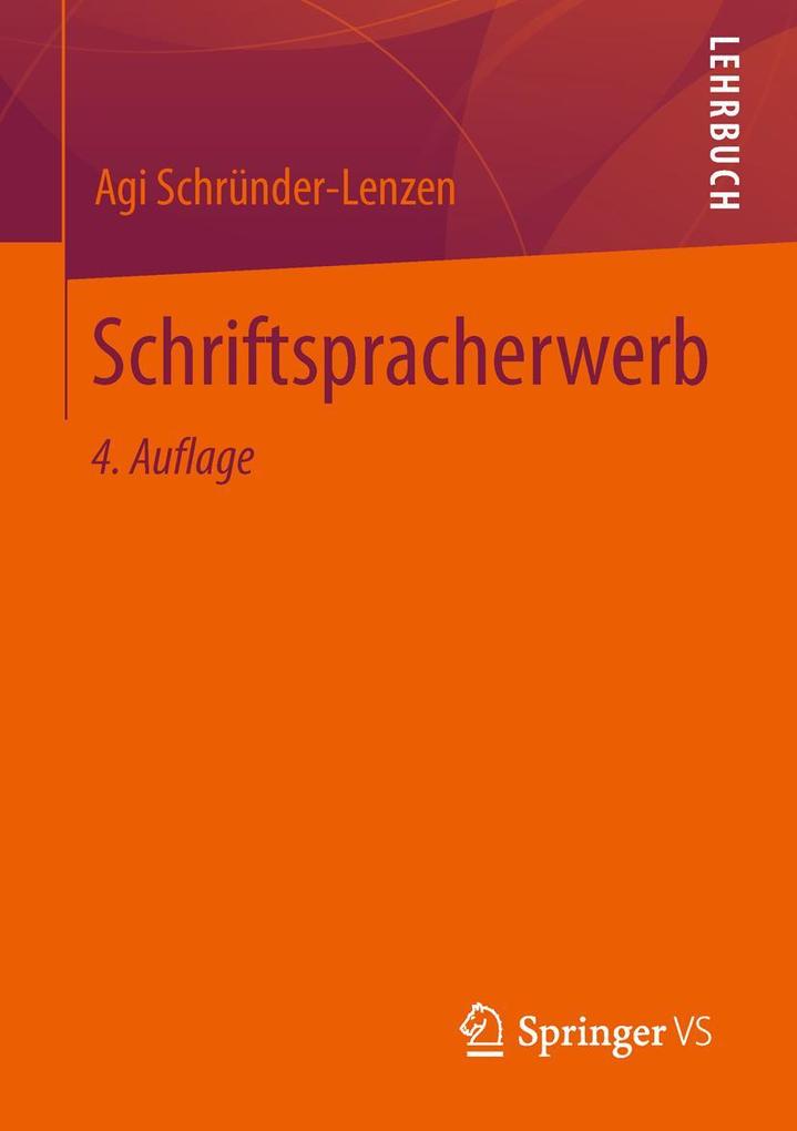 Springer Fachmedien Wiesbaden Schriftspracherwerb