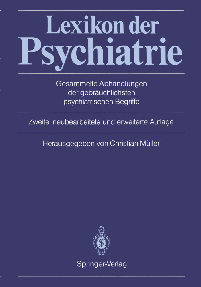 Lexikon der Psychiatrie - A.E. Adams