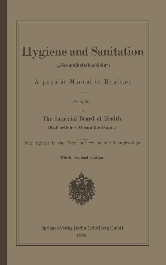Hygiene and Sanitation ('Gesundheitsbüchlein')