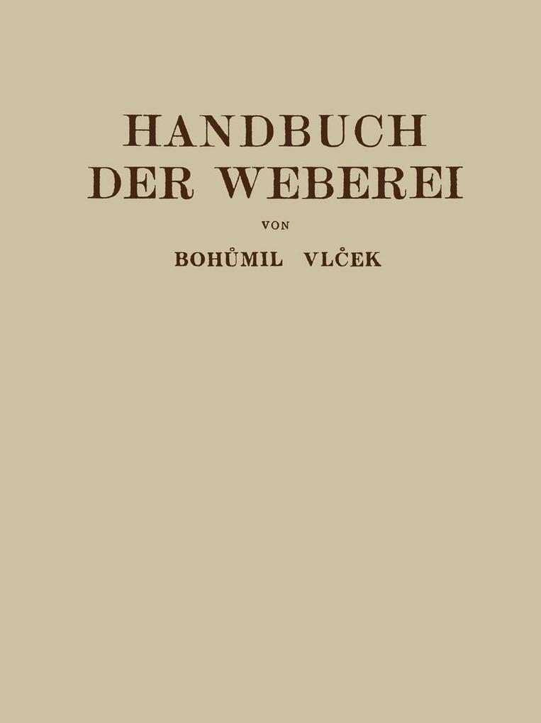 Handbuch der Weberei