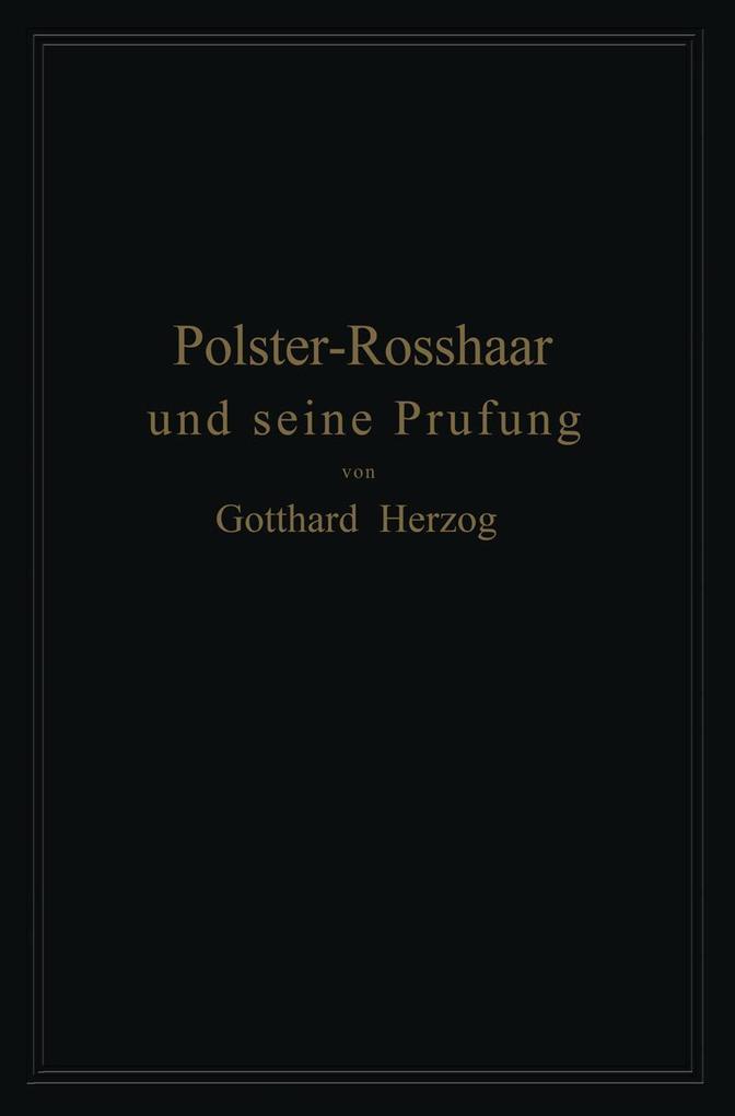 Polster-Rosshaar und seine Prüfung