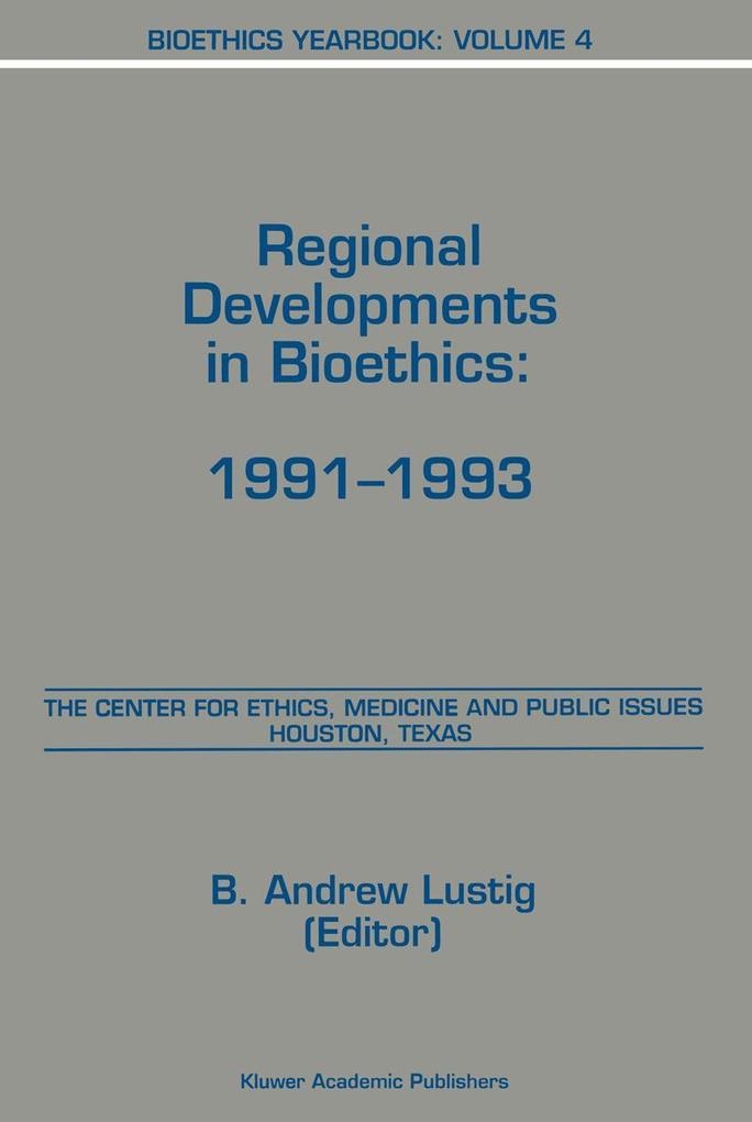 Bioethics Yearbook