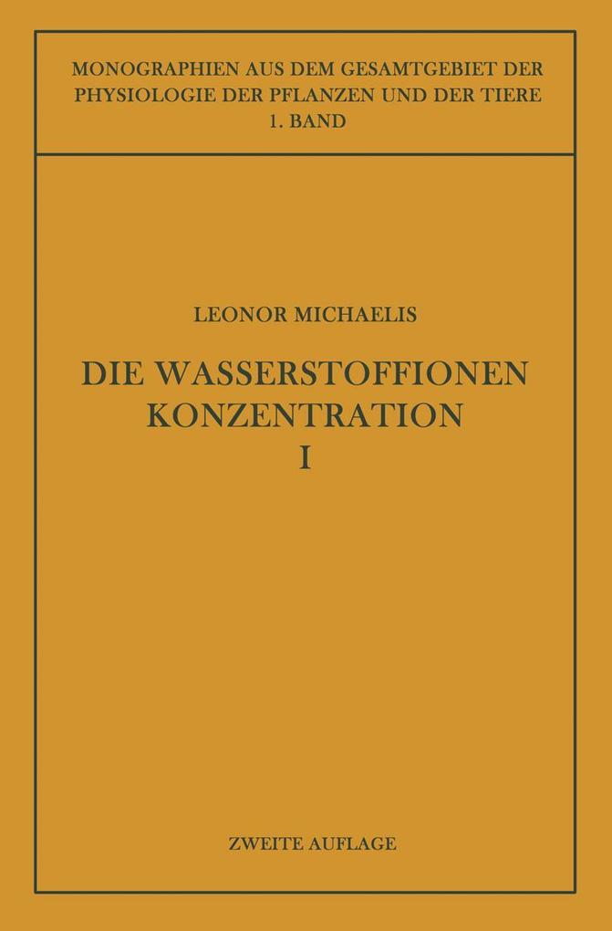 Die Wasserstoffionenkonzentration