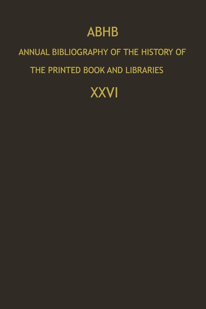 ABHB Annual Bibliography of the History of the Printed Book and Libraries