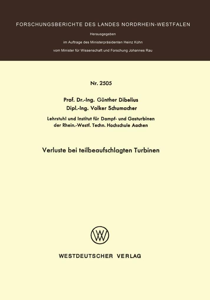 Verluste bei teilbeaufschlagten Turbinen
