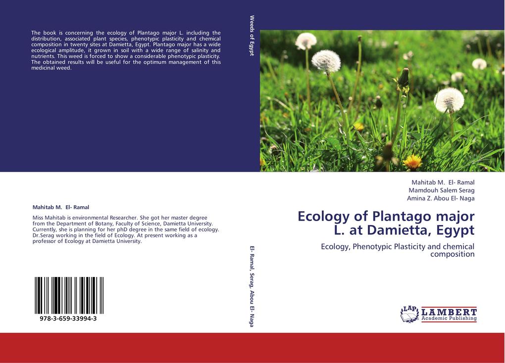 Ecology of Plantago major L. at Damietta Egypt