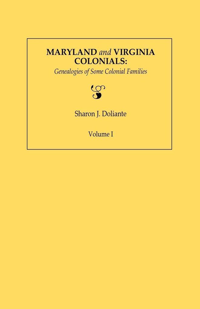 Maryland and Virginia Colonials