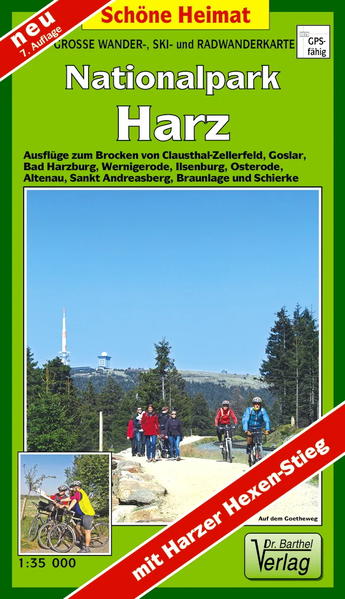 Große Wander- Ski- und Radwanderkarte Nationalpark Harz 1 : 35 000