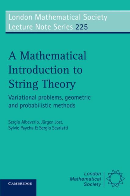 Mathematical Introduction to String Theory - Sergio Albeverio